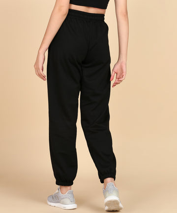 Oversized Track Pants - Black